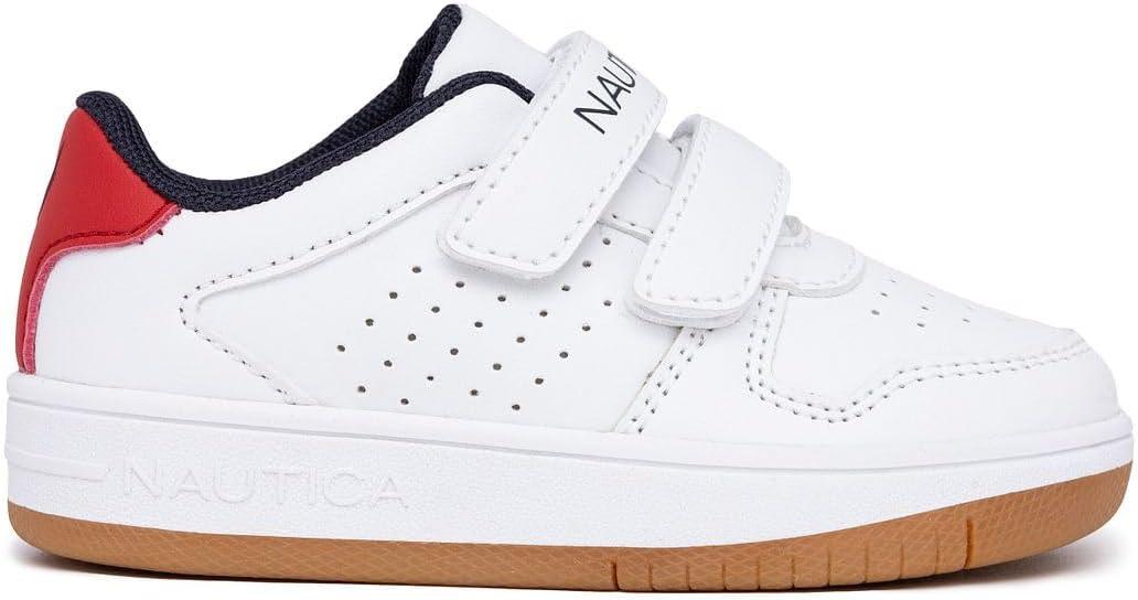 imageNautica Kids Double Strap Athletic SneakersWhite Red Gumstafford