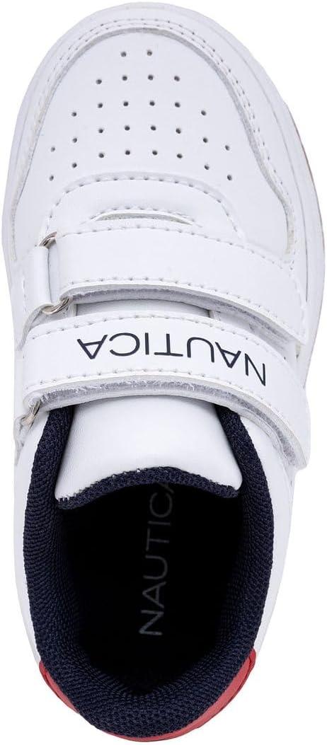imageNautica Kids Double Strap Athletic SneakersWhite Red Gumstafford