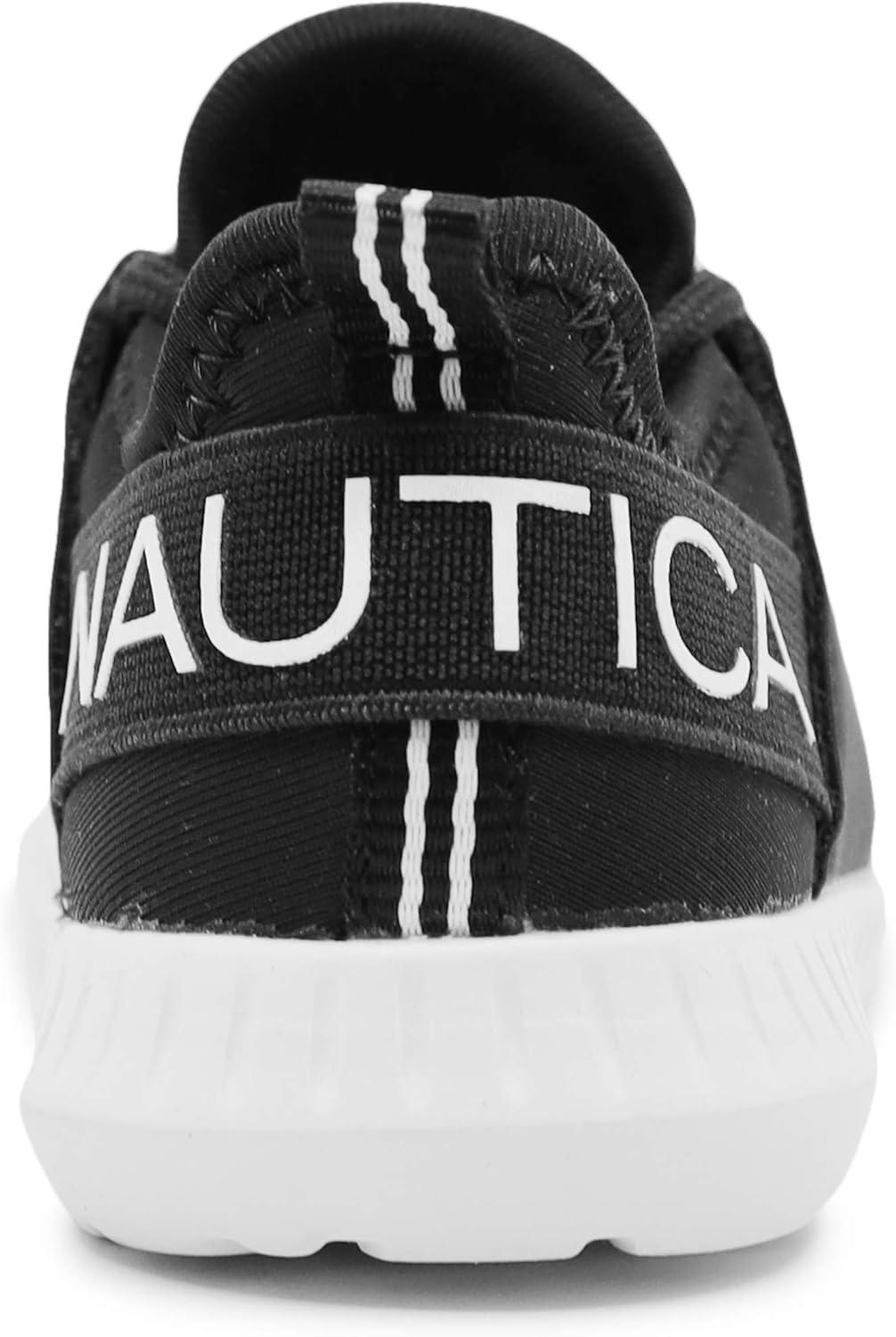 imageNautica Kids Girls Metallic Fashion Sneaker LaceUp Athletic Running Shoe I kappil I Big Kid Little Kid ToddlerBlack Kappil