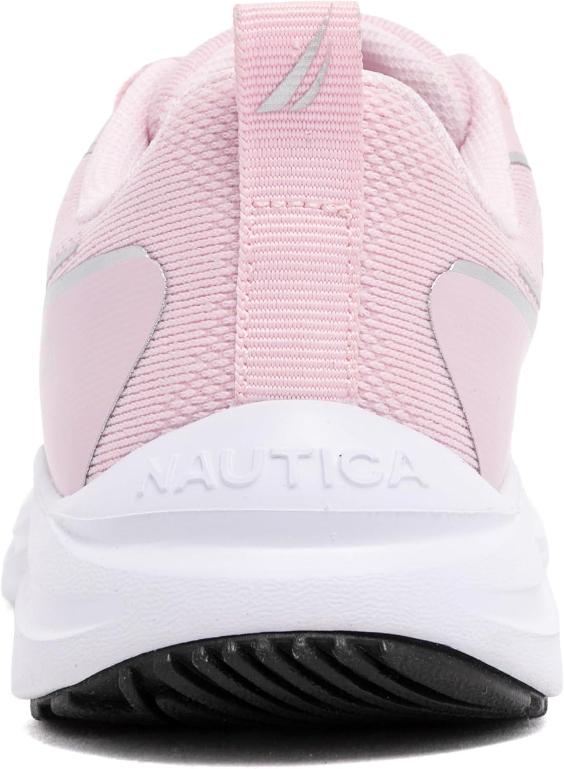imageNautica Kids Girls Metallic Fashion Sneaker LaceUp Athletic Running Shoe I kappil I Big Kid Little Kid ToddlerBlush Silvermarius