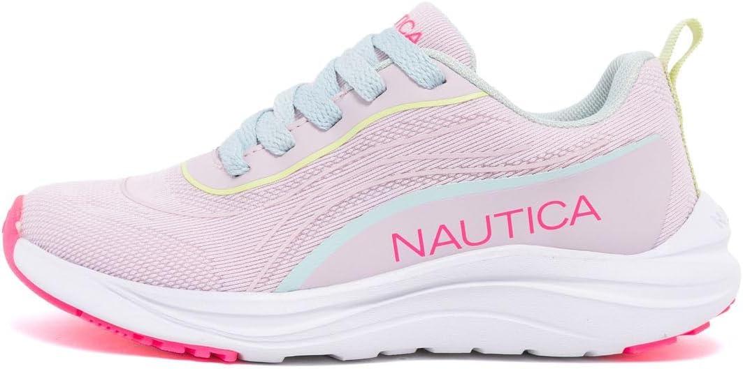 imageNautica Kids Girls Metallic Fashion Sneaker LaceUp Athletic Running Shoe I kappil I Big Kid Little Kid ToddlerLilac Pink Bluemarius