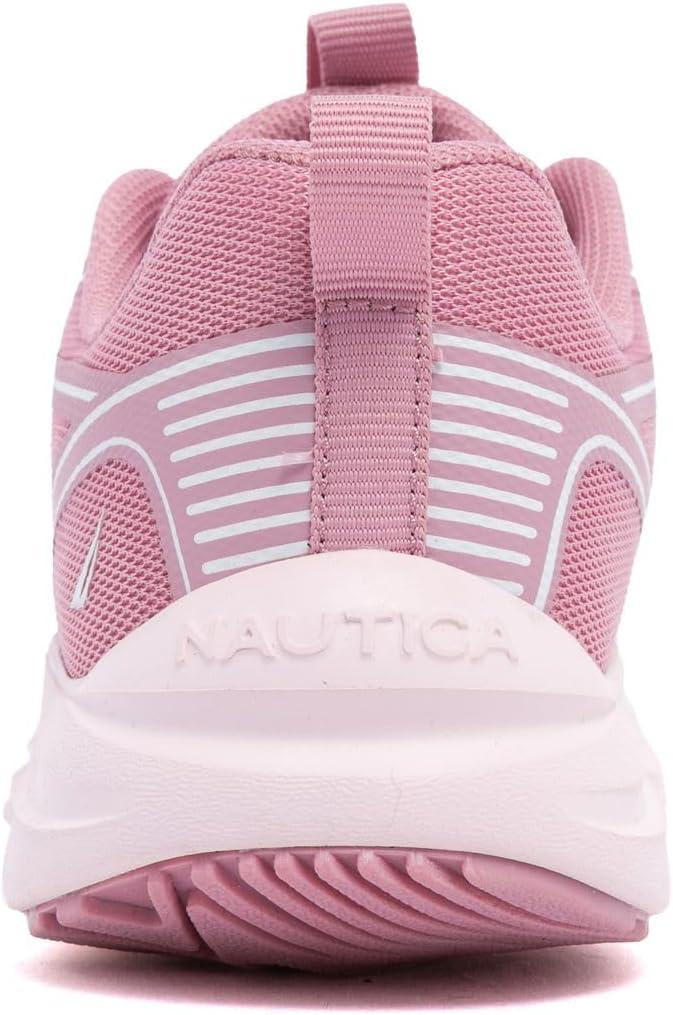 imageNautica Kids Girls Metallic Fashion Sneaker LaceUp Athletic Running Shoe I kappil I Big Kid Little Kid ToddlerMauve Blush