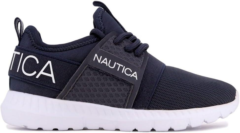 imageNautica Kids Girls Metallic Fashion Sneaker LaceUp Athletic Running Shoe I kappil I Big Kid Little Kid ToddlerMidnight