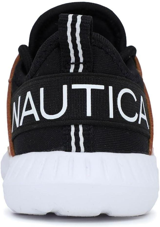 imageNautica Kids Girls Metallic Fashion Sneaker LaceUp Athletic Running Shoe I kappil I Big Kid Little Kid ToddlerRose Gold Black