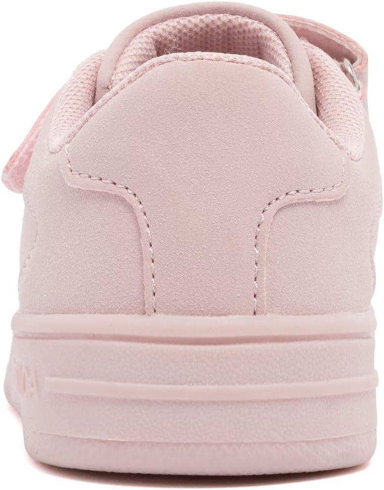 imageNautica Kids Girls Sneakers with Adjustable Strap and Bungee Straps Comfortable Casual Shoes ToddlerLittle KidBlushstafford