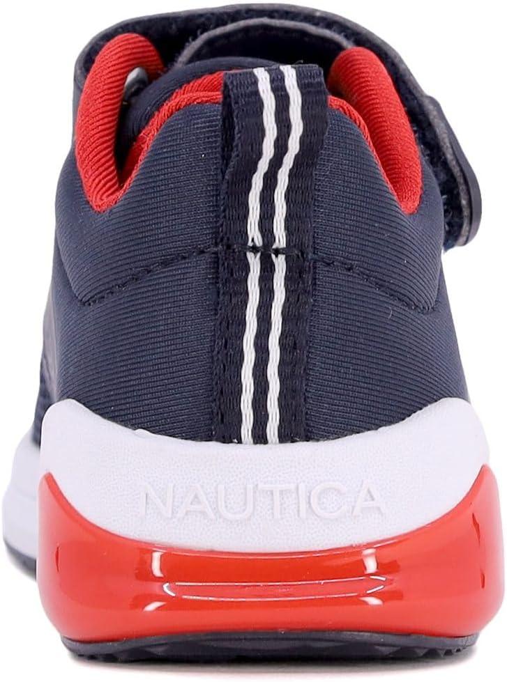 imageNautica Kids LightUp Flashing Sneaker Athletic Running Shoes with Strap Fashionable and Fun for Boys and Girls Available in Toddler and Little Kid SizesBuoy Lightsnavy Red