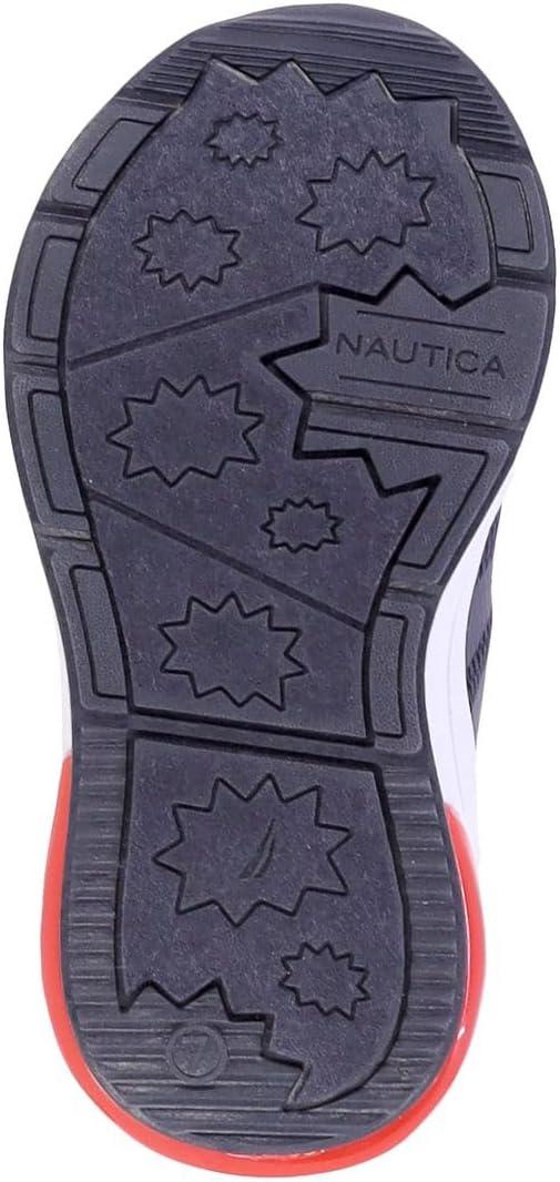 imageNautica Kids LightUp Flashing Sneaker Athletic Running Shoes with Strap Fashionable and Fun for Boys and Girls Available in Toddler and Little Kid SizesBuoy Lightsnavy Red