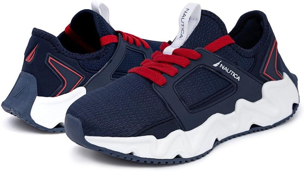 imageNautica Kids Running Sneakers Comfortable Shoes for Boys and Girls Sizes for Big amp Little Kids LaceUpBungee ManalapinAmericanamazi