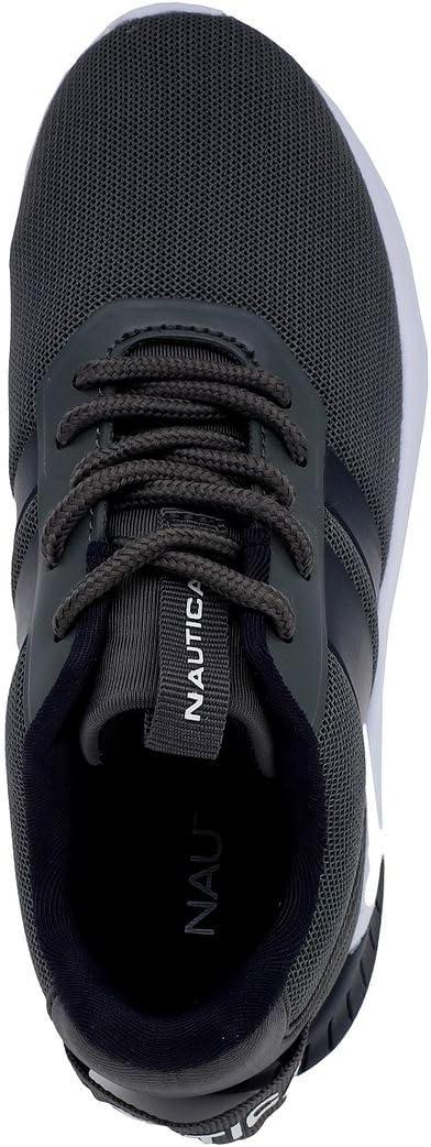 imageNautica Kids Running Sneakers Comfortable Shoes for Boys and Girls Sizes for Big amp Little Kids LaceUpBungee ManalapinGrey Navymanalapin