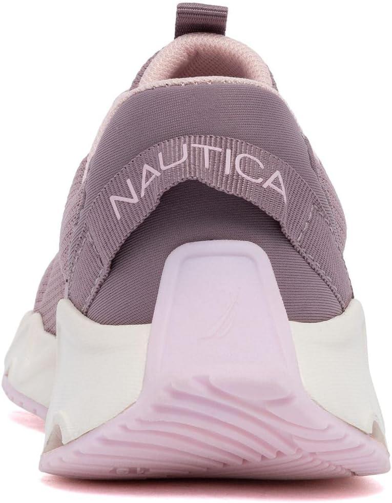 imageNautica Kids Running Sneakers Comfortable Shoes for Boys and Girls Sizes for Big amp Little Kids LaceUpBungee ManalapinMauve Metallic