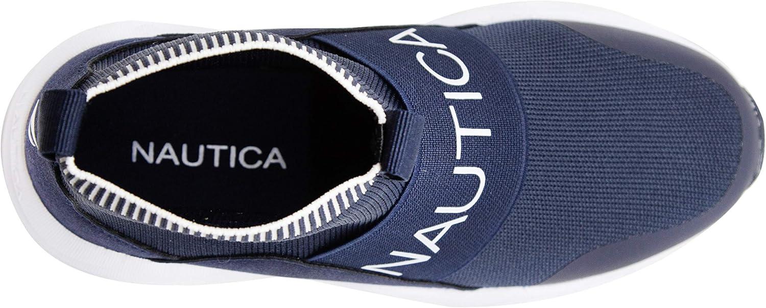 imageNautica Kids Silas HighTop Sock SlipOn Sneaker with Extra Ankle Support Boy GirlBig Kid Little Kid ToddlerNavy