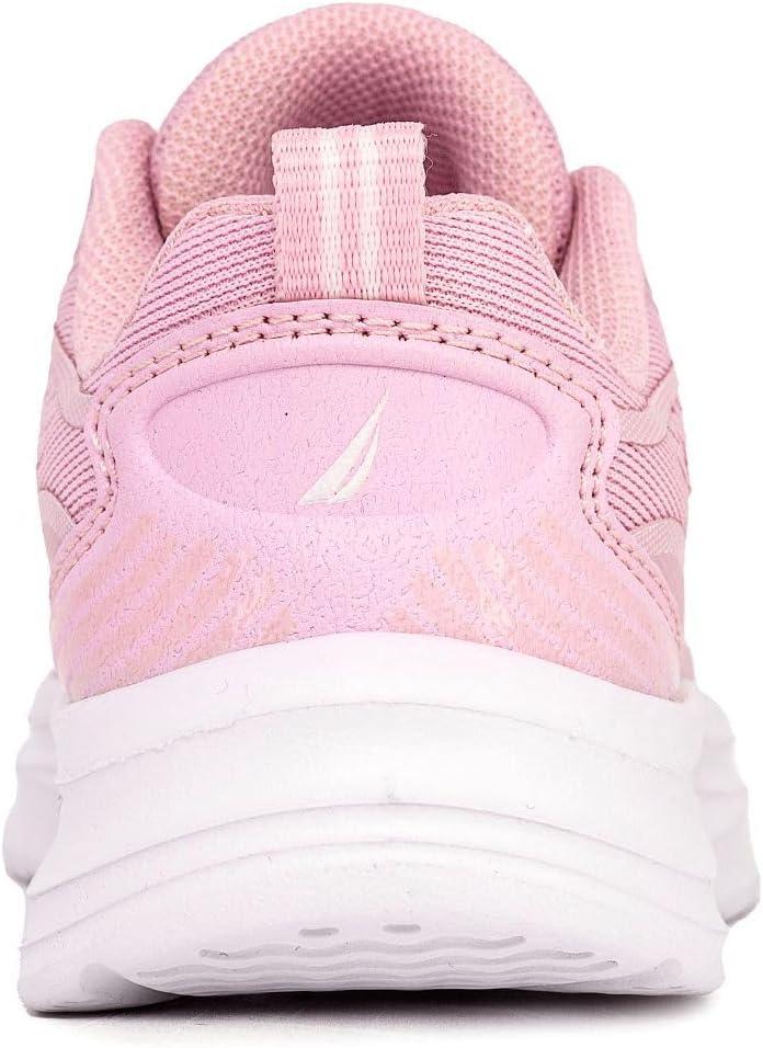 imageNautica Kids Sneakers for Boys amp Girls Max Cushion Fashion Running amp Walking Shoes LaceUpBungee ToddlerLittle KidBig KidPink White