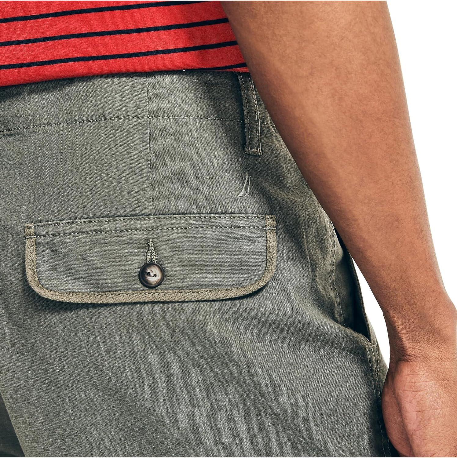 imageNautica Mens 10 Navigator Cargo ShortHillside Olive