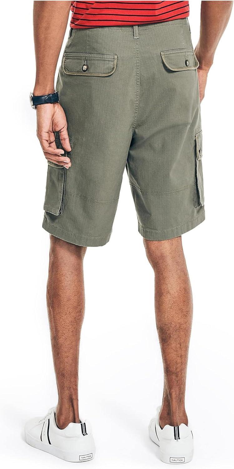 imageNautica Mens 10 Navigator Cargo ShortHillside Olive