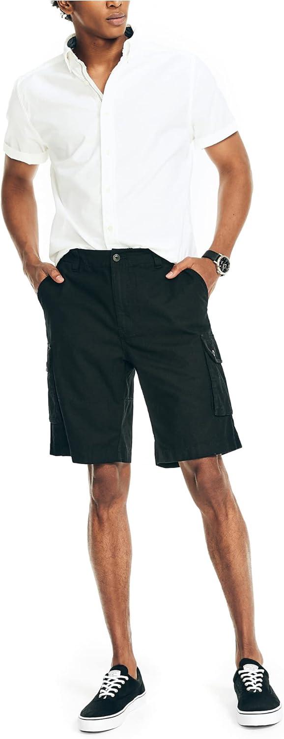 imageNautica Mens 10 Navigator Cargo ShortTrue Black