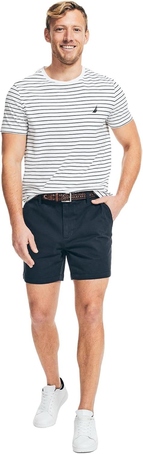 imageNautica Mens 6 Deck ShortFrench Navy