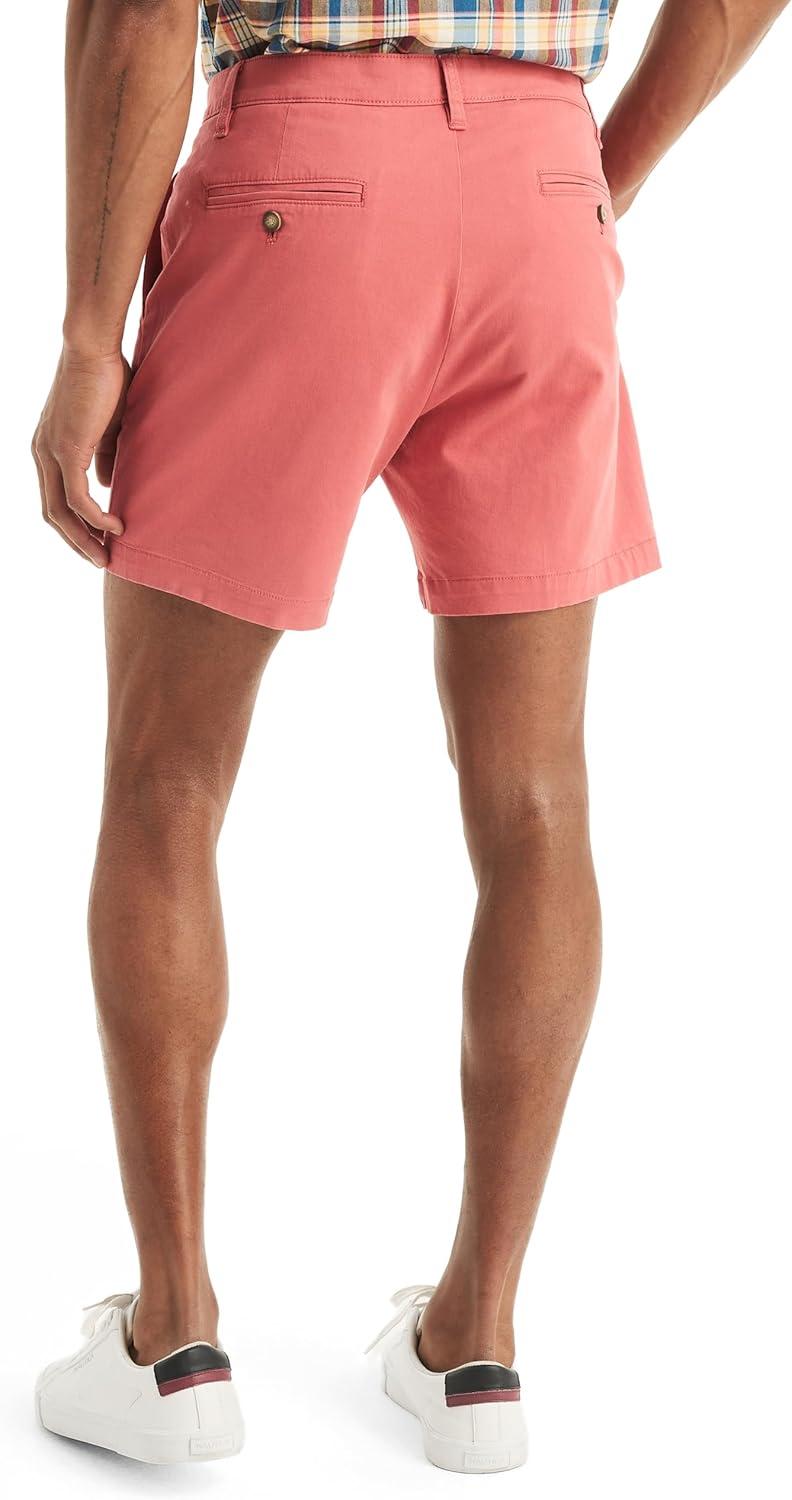 imageNautica Mens 6 Deck ShortMineral Red
