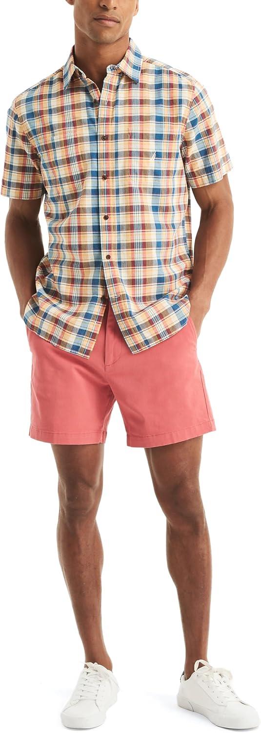 imageNautica Mens 6 Deck ShortMineral Red