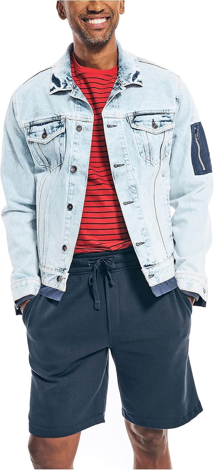imageNautica Mens 9 Solid Fleece ShortTrue Navy