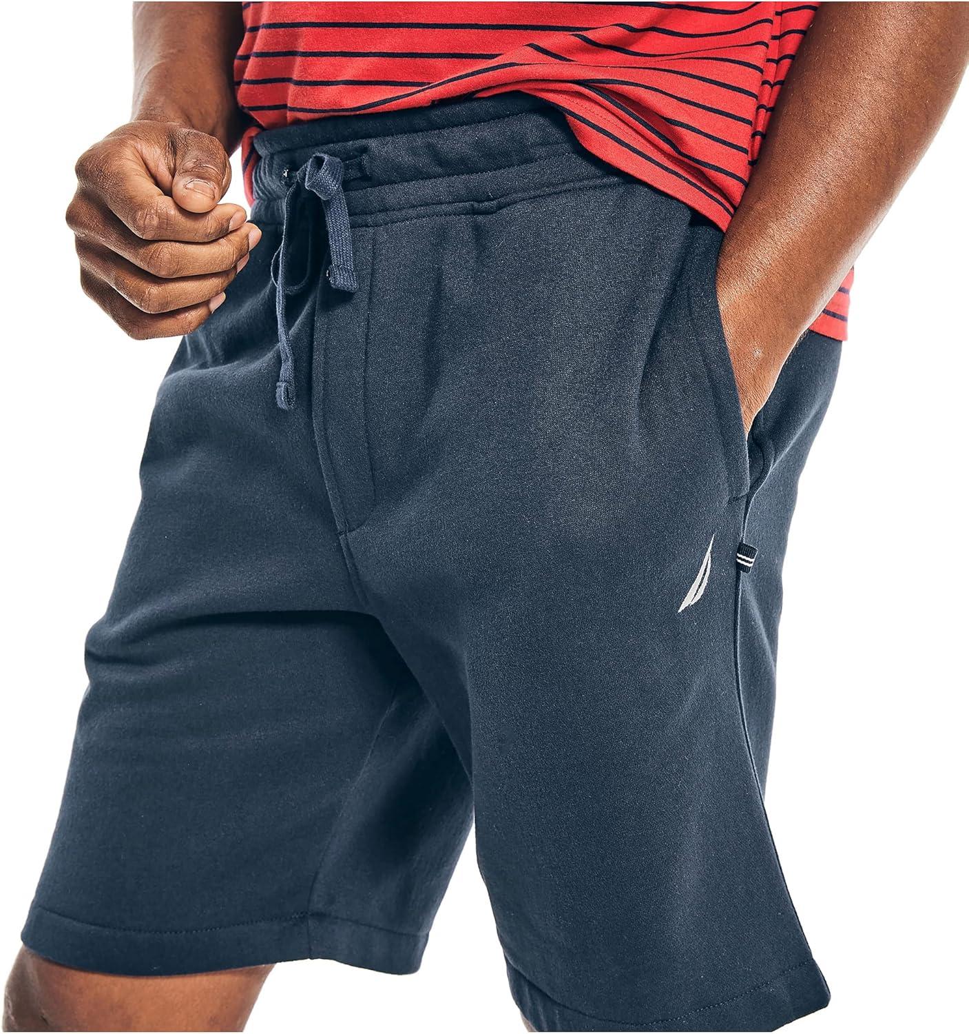 imageNautica Mens 9 Solid Fleece ShortTrue Navy