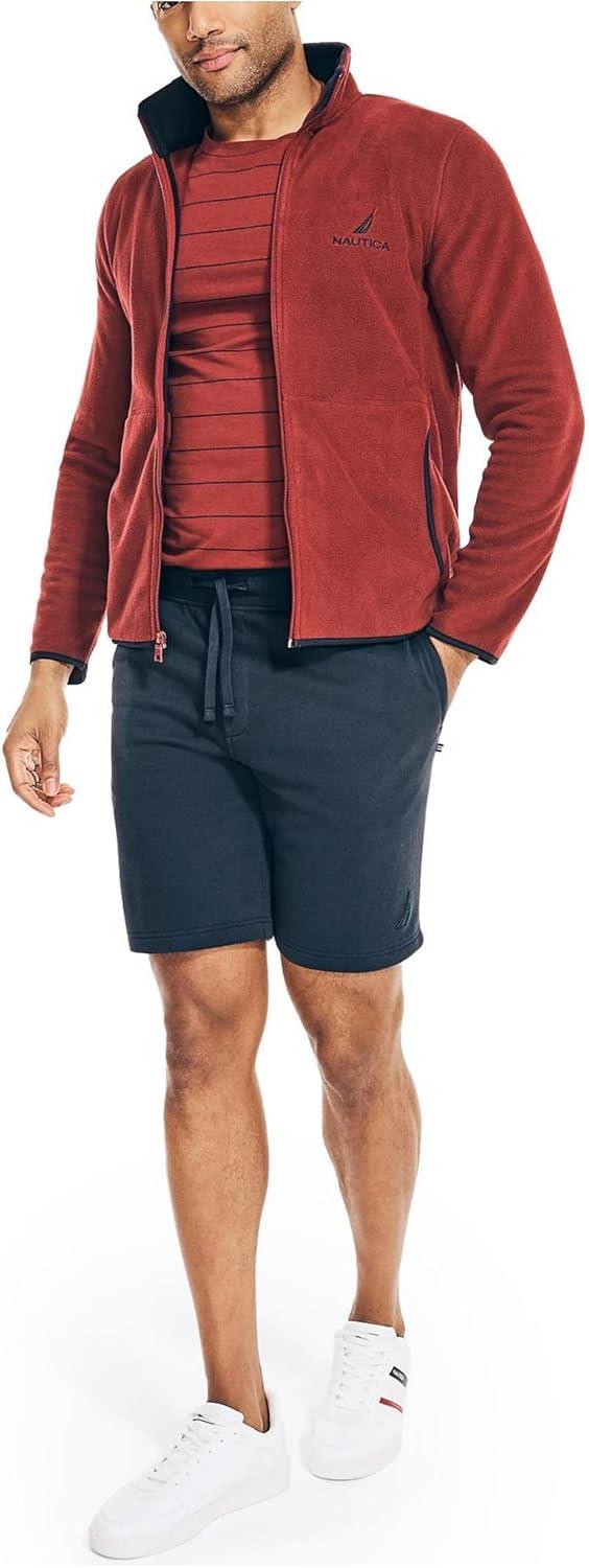 imageNautica Mens 9 Solid Fleece ShortTrue Navy
