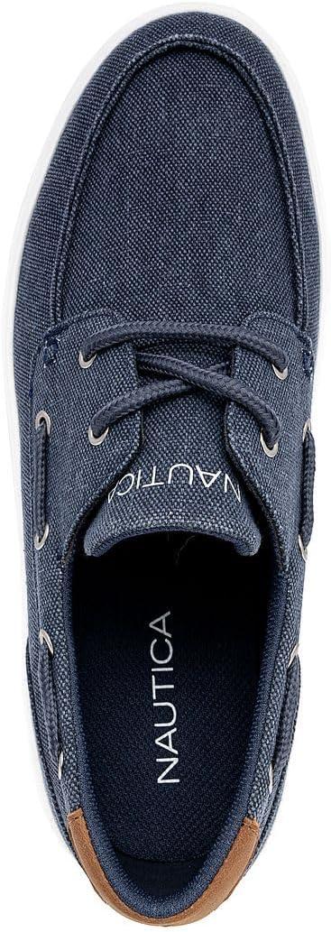 imageNautica Mens Boat Shoe Casual Loafers Comfort Sneaker Walking Moccasin SlipOnLaceUpNavy Canvas