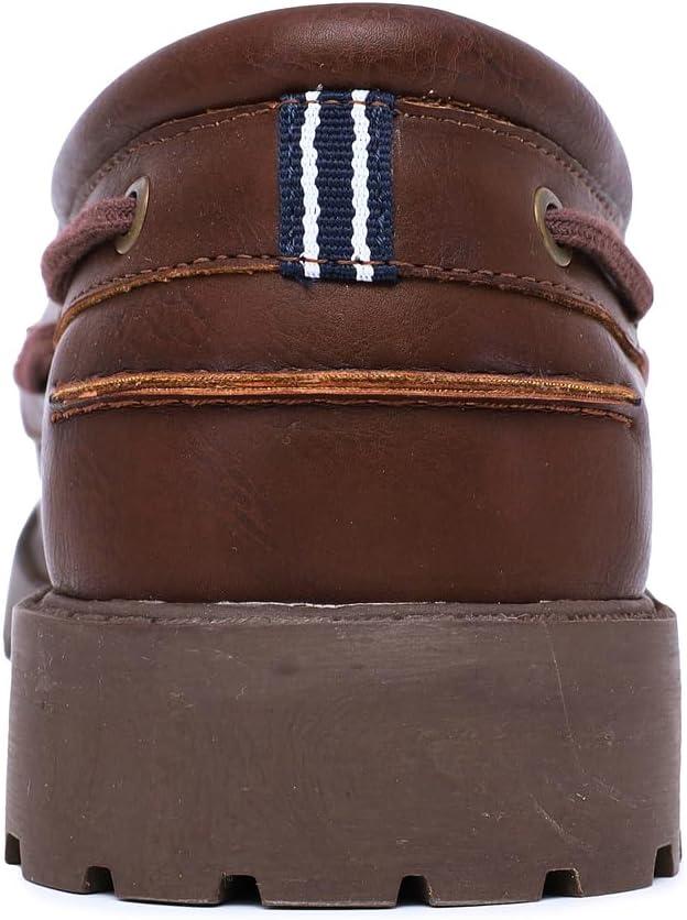 imageNautica Mens Casual Boat Shoes MocToe Loafers with Cushioned Insole Deck Fashion SneakerCognac