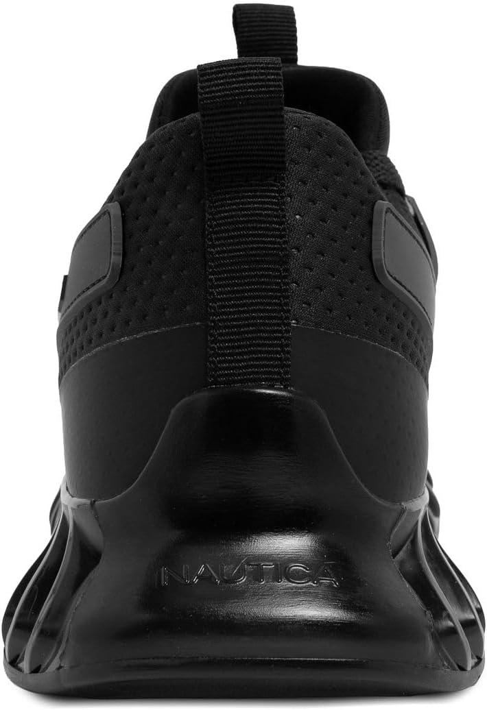 imageNautica Mens Casual Fashion Sneakers Lightweight LaceUp Athletic Walking Shoes for Gym amp Tennis ComfortableBlacklazith