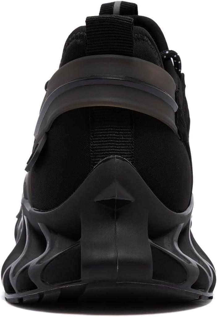 imageNautica Mens Casual Fashion Sneakers Lightweight LaceUp Athletic Walking Shoes for Gym amp Tennis ComfortableBlackwandal