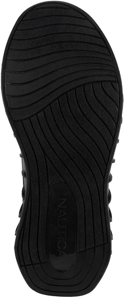imageNautica Mens Casual Fashion Sneakers Lightweight LaceUp Athletic Walking Shoes for Gym amp Tennis ComfortableNavy Black