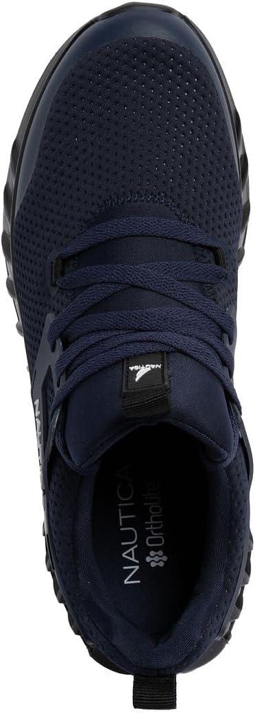 imageNautica Mens Casual Fashion Sneakers Lightweight LaceUp Athletic Walking Shoes for Gym amp Tennis ComfortableNavy Blacklazith