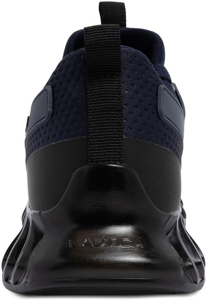 imageNautica Mens Casual Fashion Sneakers Lightweight LaceUp Athletic Walking Shoes for Gym amp Tennis ComfortableNavy Blacklazith
