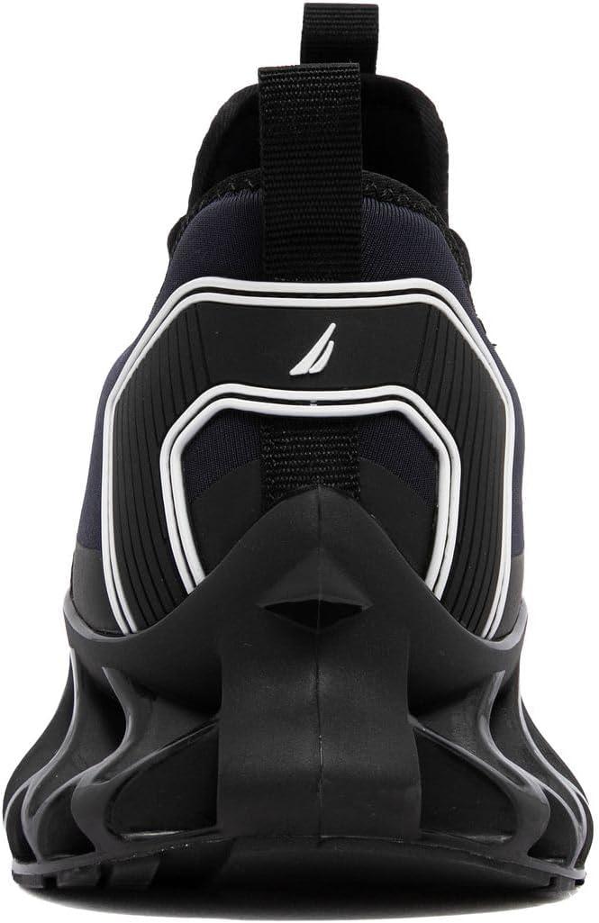 imageNautica Mens Casual Fashion Sneakers Lightweight LaceUp Athletic Walking Shoes for Gym amp Tennis ComfortableNavy Blackwyern