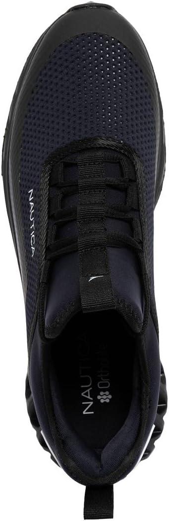 imageNautica Mens Casual Fashion Sneakers Lightweight LaceUp Athletic Walking Shoes for Gym amp Tennis ComfortableNavy Blackwyern