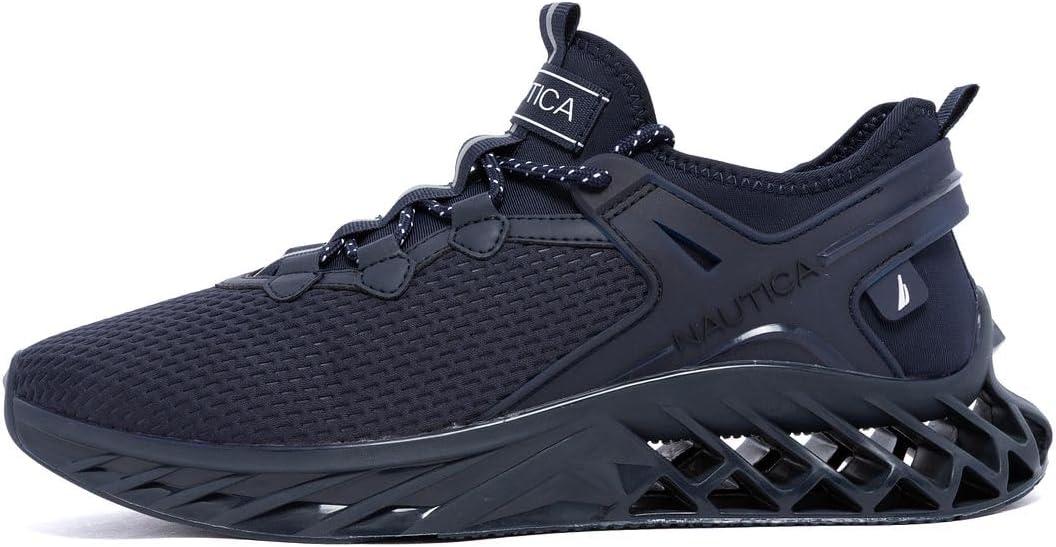 imageNautica Mens Casual Fashion Sneakers Lightweight LaceUp Athletic Walking Shoes for Gym amp Tennis ComfortableNavy Tonalwandal
