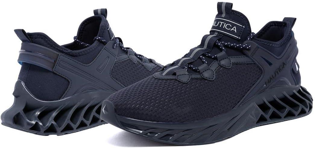 imageNautica Mens Casual Fashion Sneakers Lightweight LaceUp Athletic Walking Shoes for Gym amp Tennis ComfortableNavy Tonalwandal