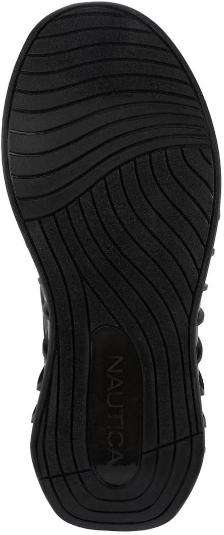imageNautica Mens Casual Fashion Sneakers Lightweight LaceUp Athletic Walking Shoes for Gym amp Tennis ComfortableOlive Black