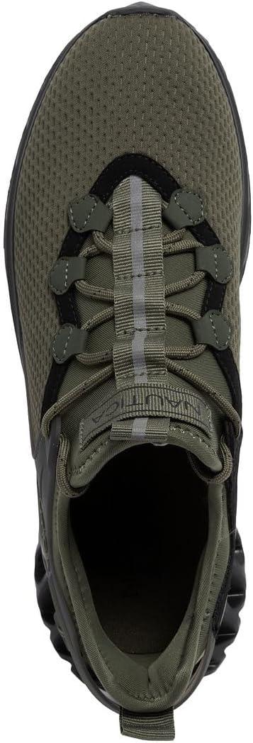 imageNautica Mens Casual Fashion Sneakers Lightweight LaceUp Athletic Walking Shoes for Gym amp Tennis ComfortableOlive Blackwandal