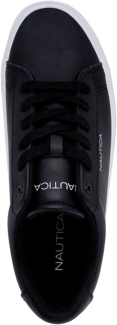 imageNautica Mens Casual Shoe Classic LaceUp Low Top Loafer Fashion Sneaker in Medium amp Wide Width SizesAlosblack
