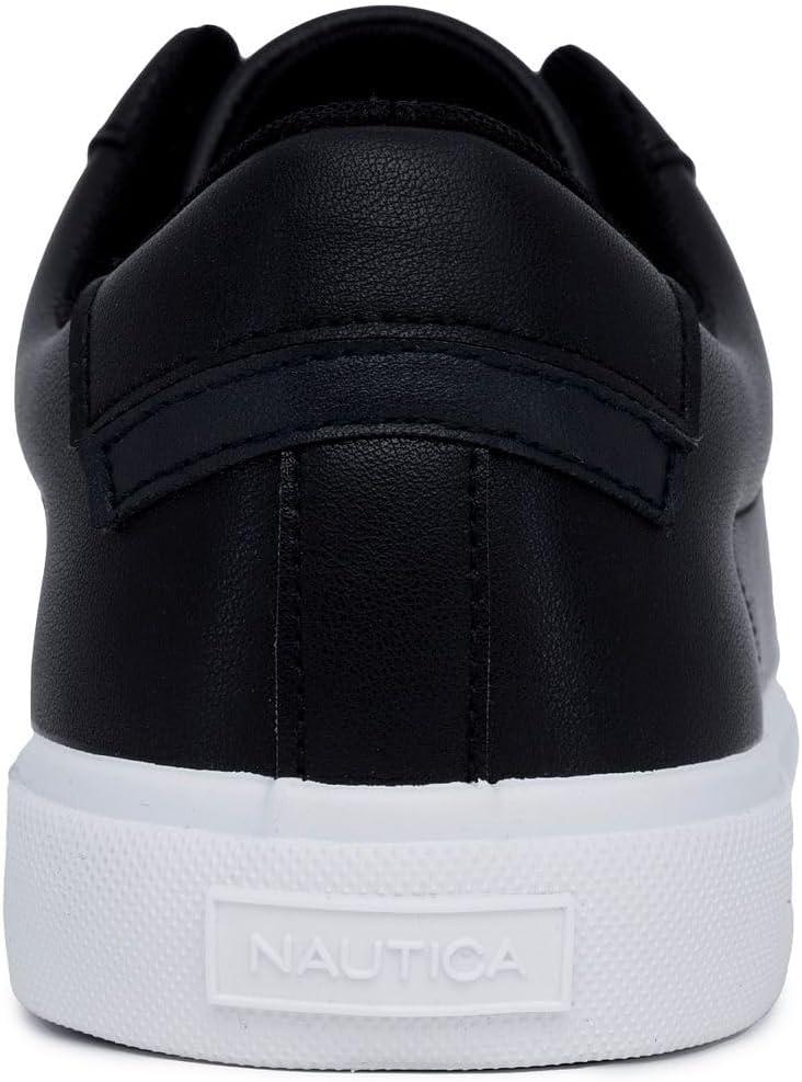imageNautica Mens Casual Shoe Classic LaceUp Low Top Loafer Fashion Sneaker in Medium amp Wide Width SizesAlosblack