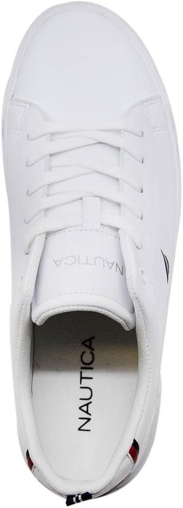 imageNautica Mens Casual Shoe Classic LaceUp Low Top Loafer Fashion Sneaker in Medium amp Wide Width SizesGraveswhiteNavy