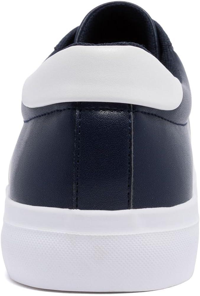 imageNautica Mens Casual Shoe Classic LaceUp Low Top Loafer Fashion Sneaker in Medium amp Wide Width SizesNavy Red White