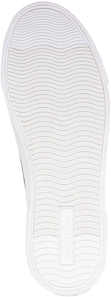 imageNautica Mens Casual Shoe Classic LaceUp Low Top Loafer Fashion Sneaker in Medium amp Wide Width SizesWhite Greenmyton