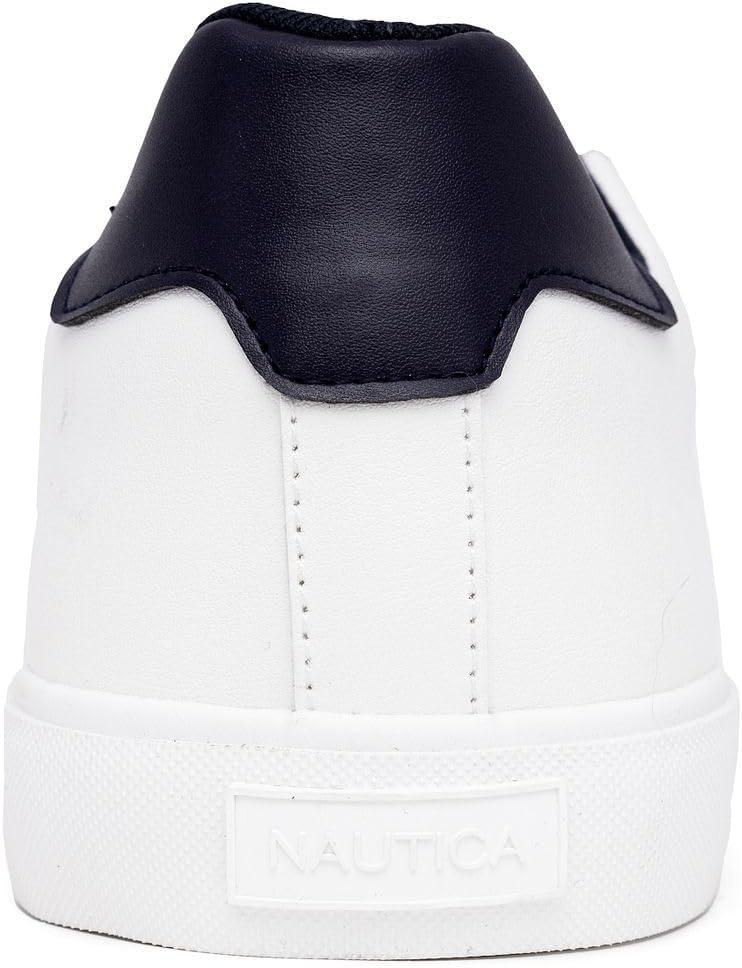imageNautica Mens Casual Shoe Classic LaceUp Low Top Loafer Fashion Sneaker in Medium amp Wide Width SizesWhitemyton 2