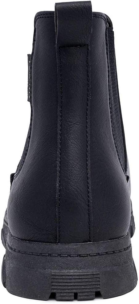 imageNautica Mens Chelsea Boot SlipOn Dress Ankle Shoe Chukka Desert BootsWuzerBlack Smooth