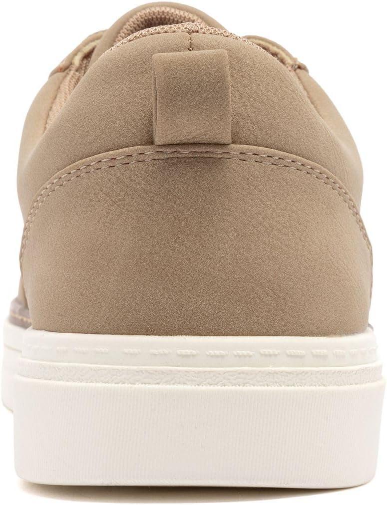 imageNautica Mens Classic LaceUp Low Top Fashion Sneaker Loafer Stylish and Comfortable Casual ShoeLight Taupecolson