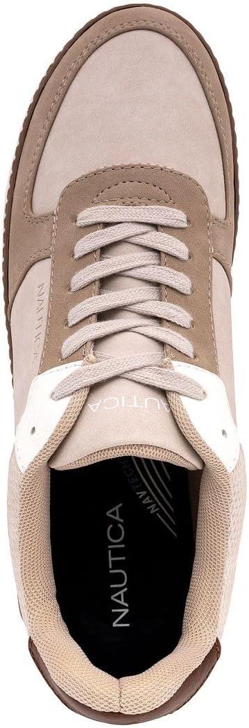 imageNautica Mens Classic LaceUp Low Top Fashion Sneaker Loafer Stylish and Comfortable Casual ShoeSandsavar