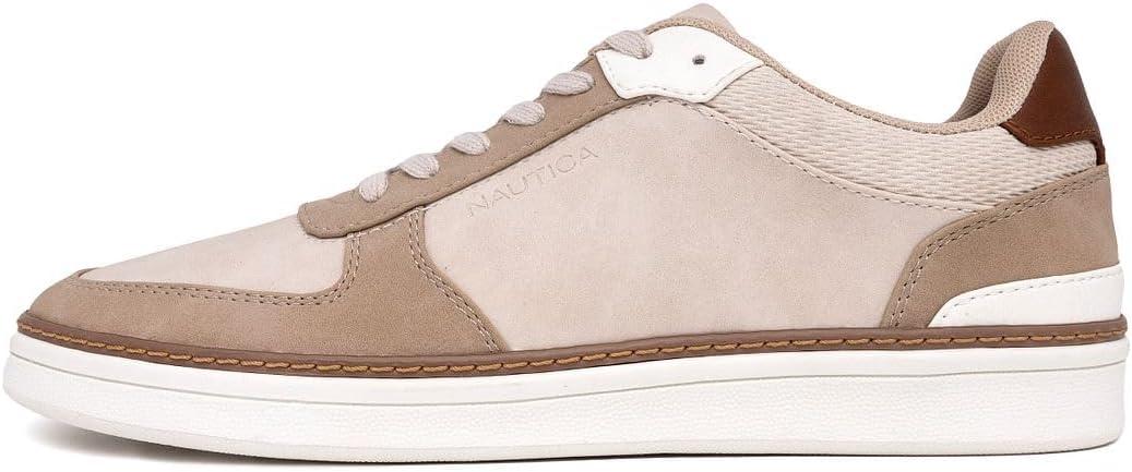 imageNautica Mens Classic LaceUp Low Top Fashion Sneaker Loafer Stylish and Comfortable Casual ShoeSandsavar
