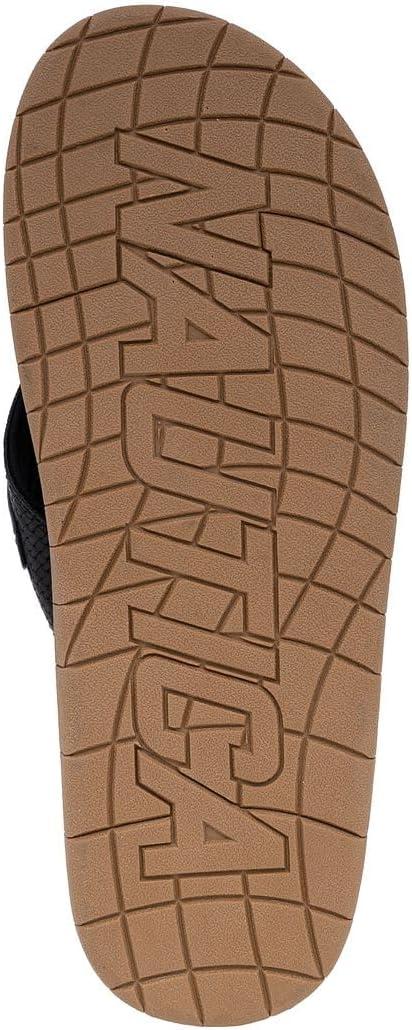 imageNautica Mens Flip Flop Shower Sandals Slides Comfortable Waterproof Beach Footwear SlipOn Thong MediumWide WidthBlackwoven