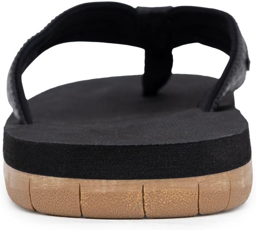 imageNautica Mens Flip Flop Shower Sandals Slides Comfortable Waterproof Beach Footwear SlipOn Thong MediumWide WidthBlackwoven